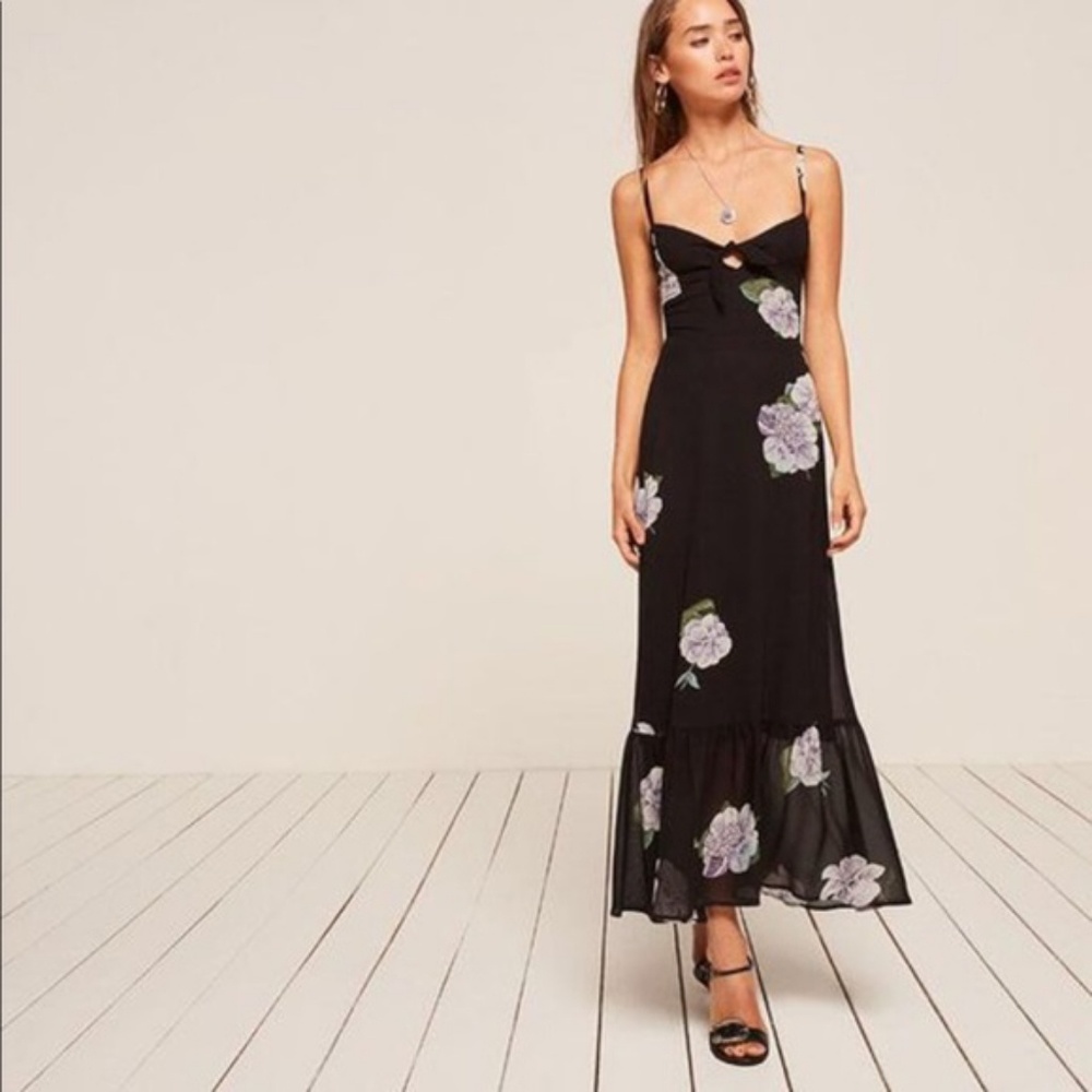 Reformation Natalie Dress in Cascade - Picture 2 of 5